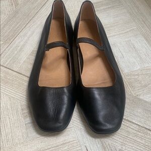 Madewell Black Leather Flats